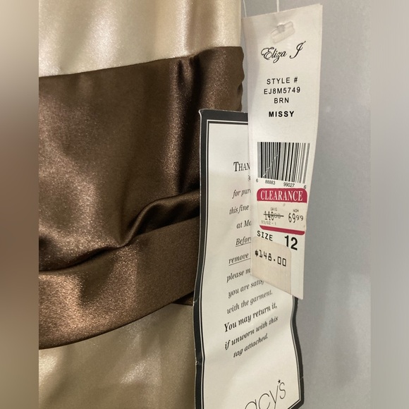 ELIZA J  2Tone Satin Dress NWT - Picture 3 of 8